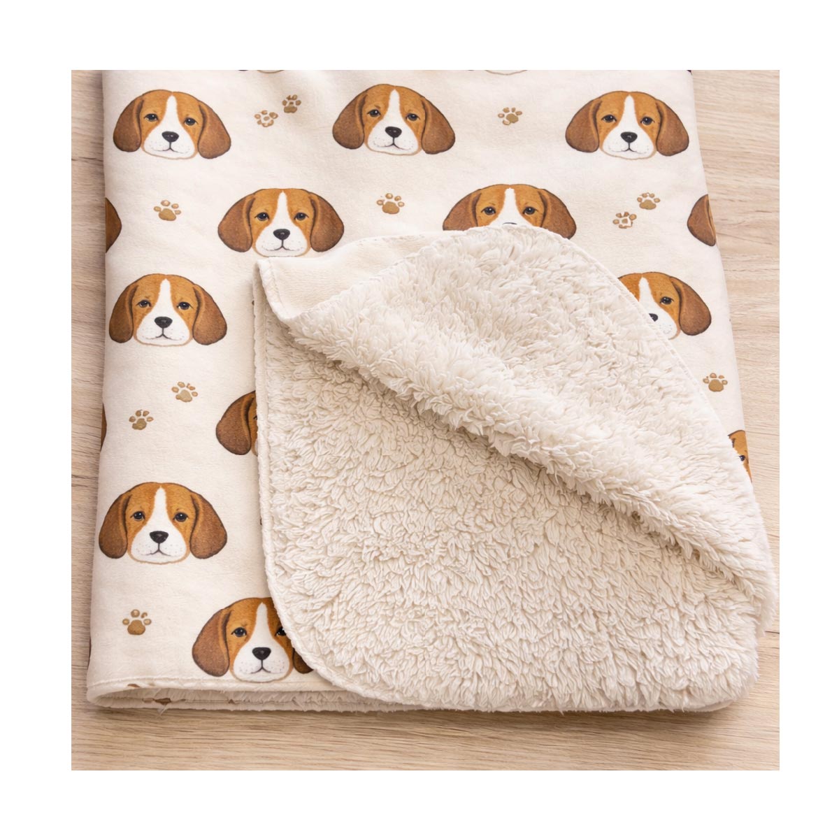 Khaki Sherpa Blanket - Image 4