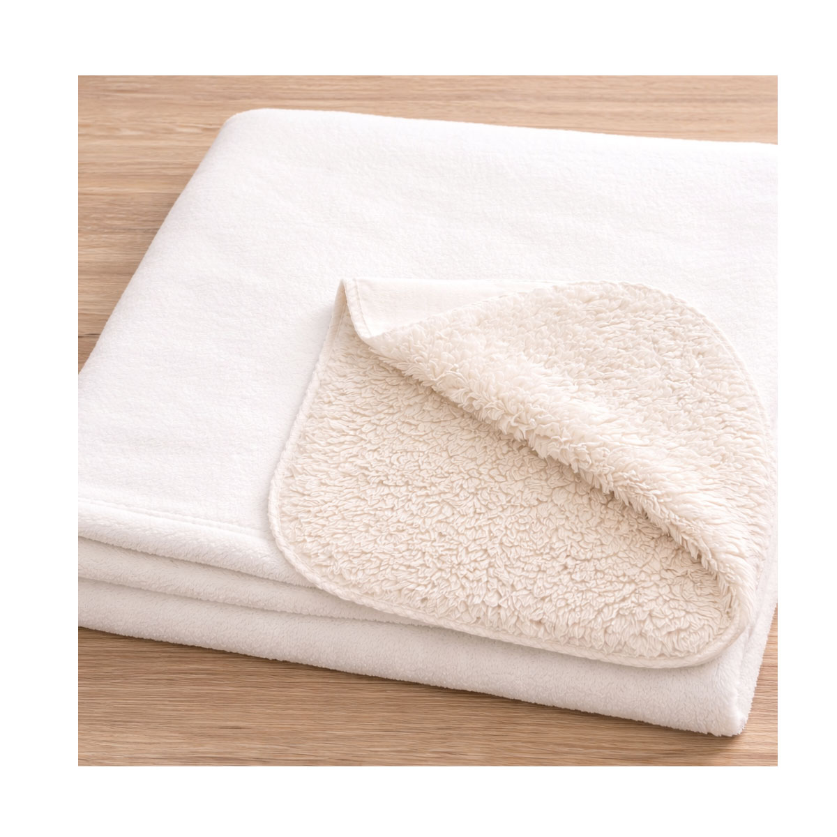 Khaki Sherpa Blanket - Image 2