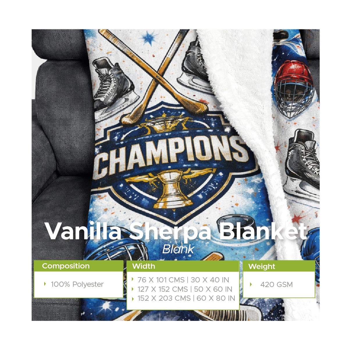 Vanilla Sherpa Blanket - Image 6